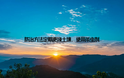 防治方法定期更换土壤, 使用杀虫剂