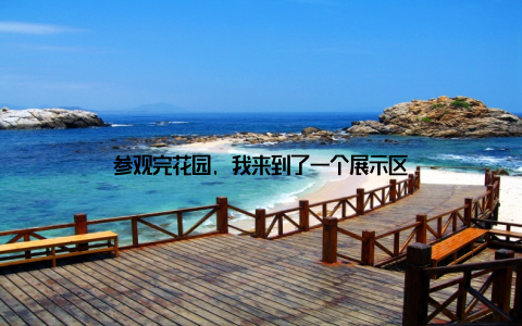 参观完花园, 我来到了一个展示区