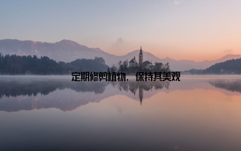 – 定期修剪植物, 保持其美观
