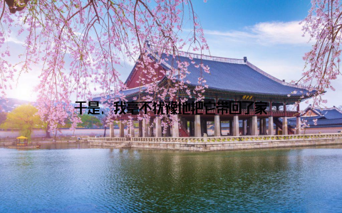 于是, 我毫不犹豫地把它带回了家